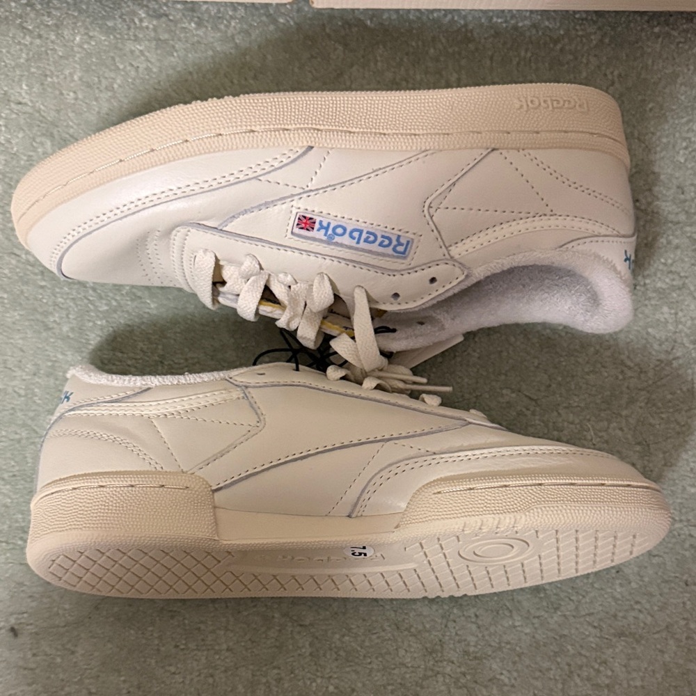 Reebok CLUB C 85 VINTAGE CO Women Leather Sneakers -Chalk/Blue-Size 7.5-NWT - Picture 9 of 14